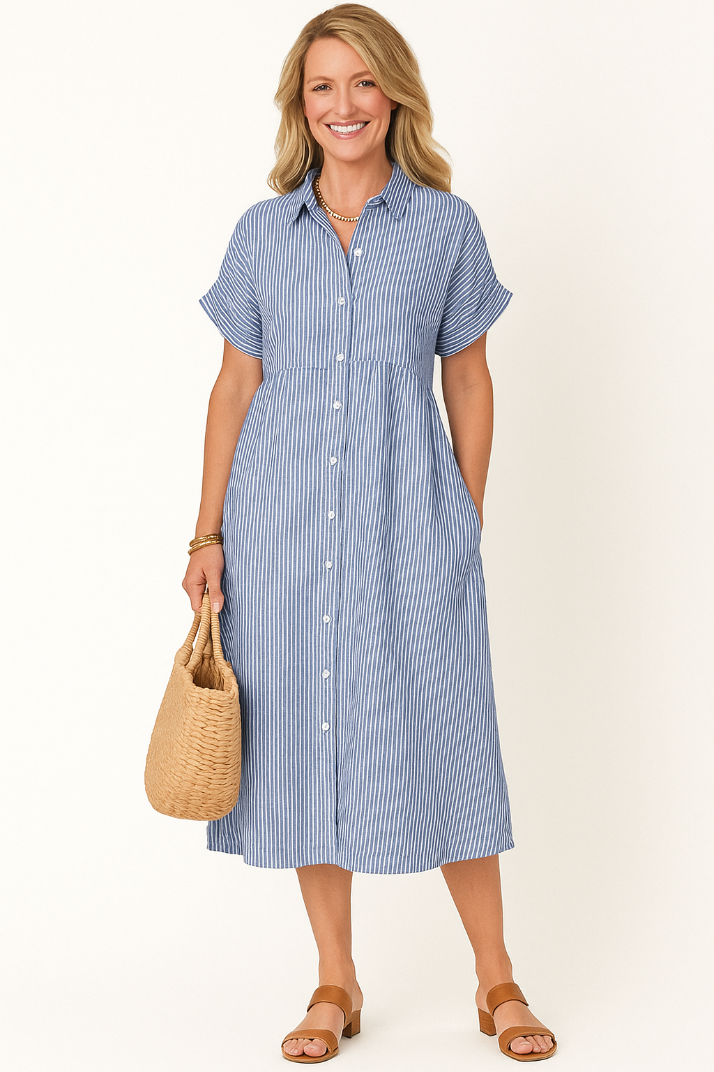 Sanya – Buttoned Maxi Dress