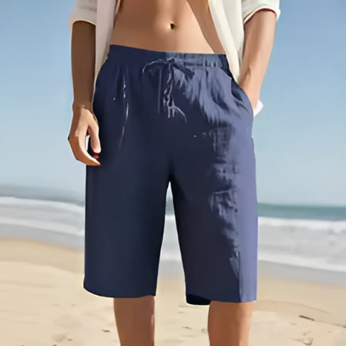 Liam | Lightweight Linen Summer Shorts