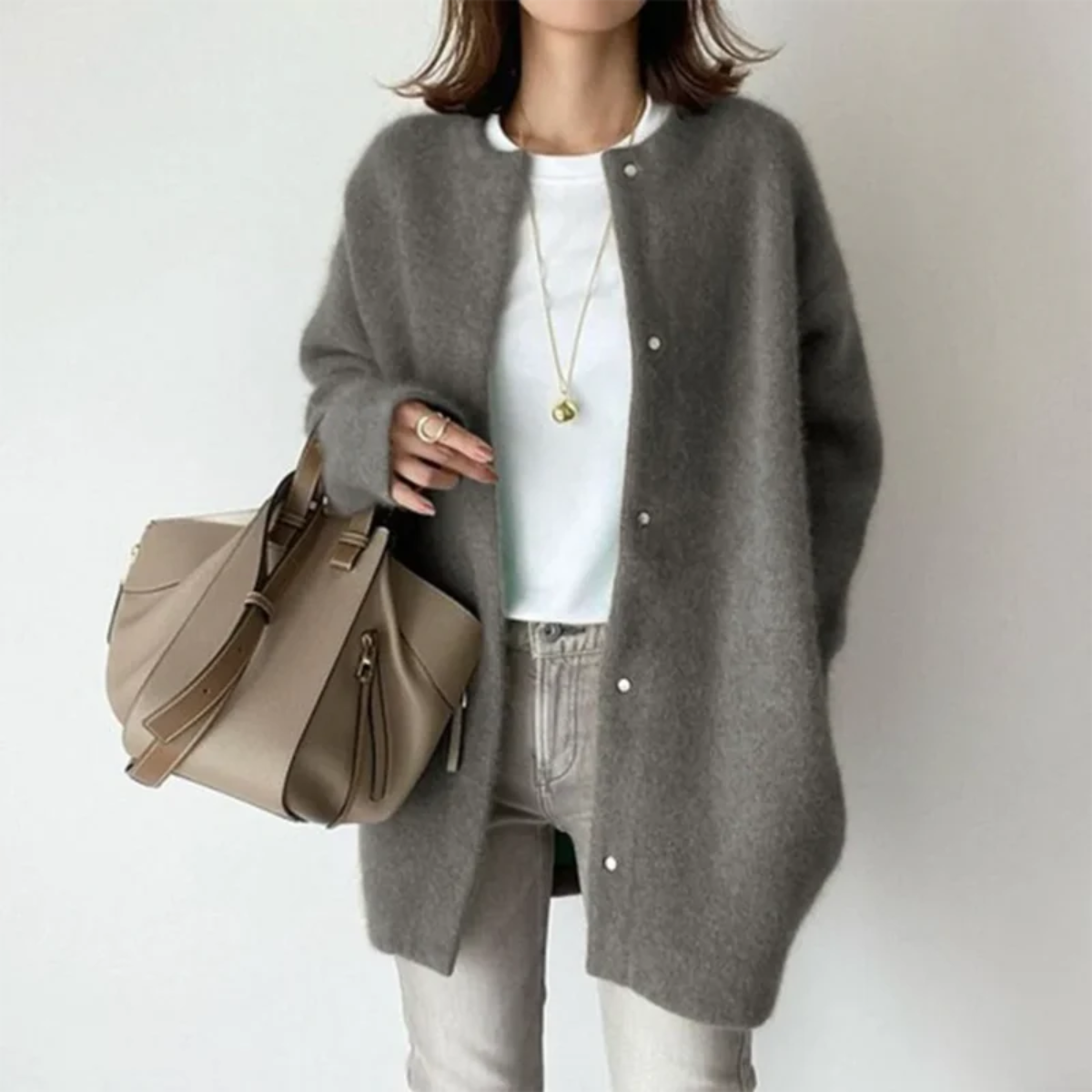 Marianne – Soft Woolen Loose Coat