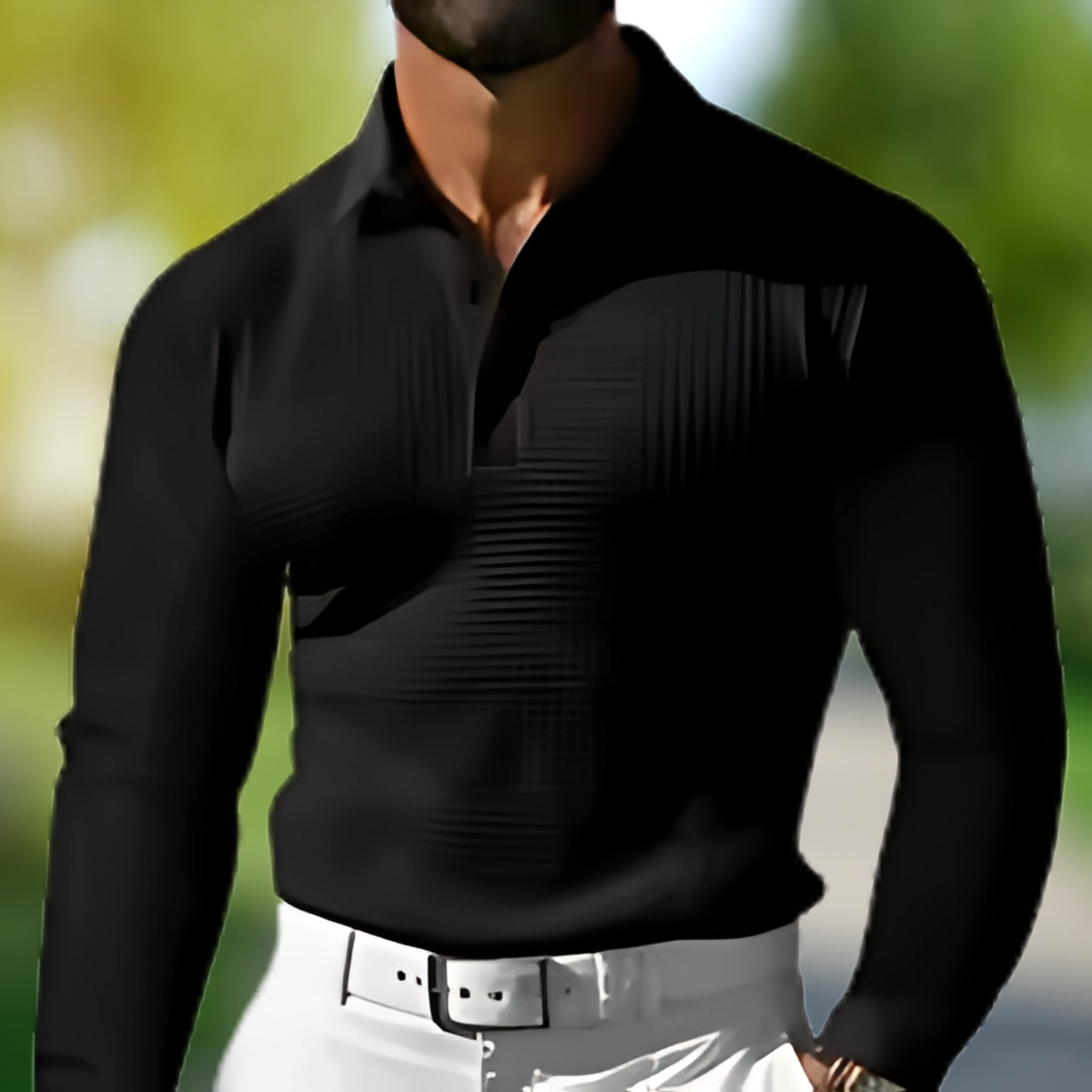 Gavin – Long Sleeve Business Polo