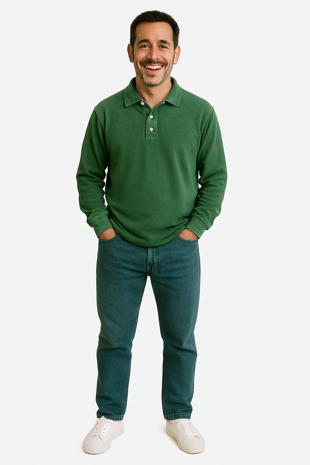 John – Vintage Long Sleeved Polo Shirt