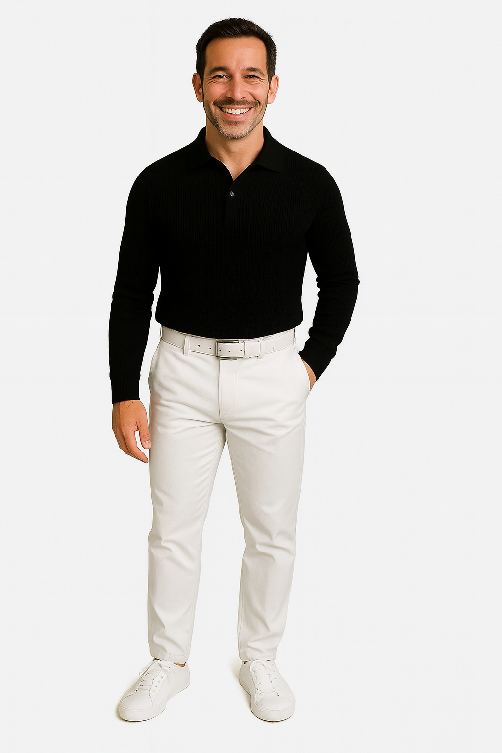 Gavin – Long Sleeve Business Polo