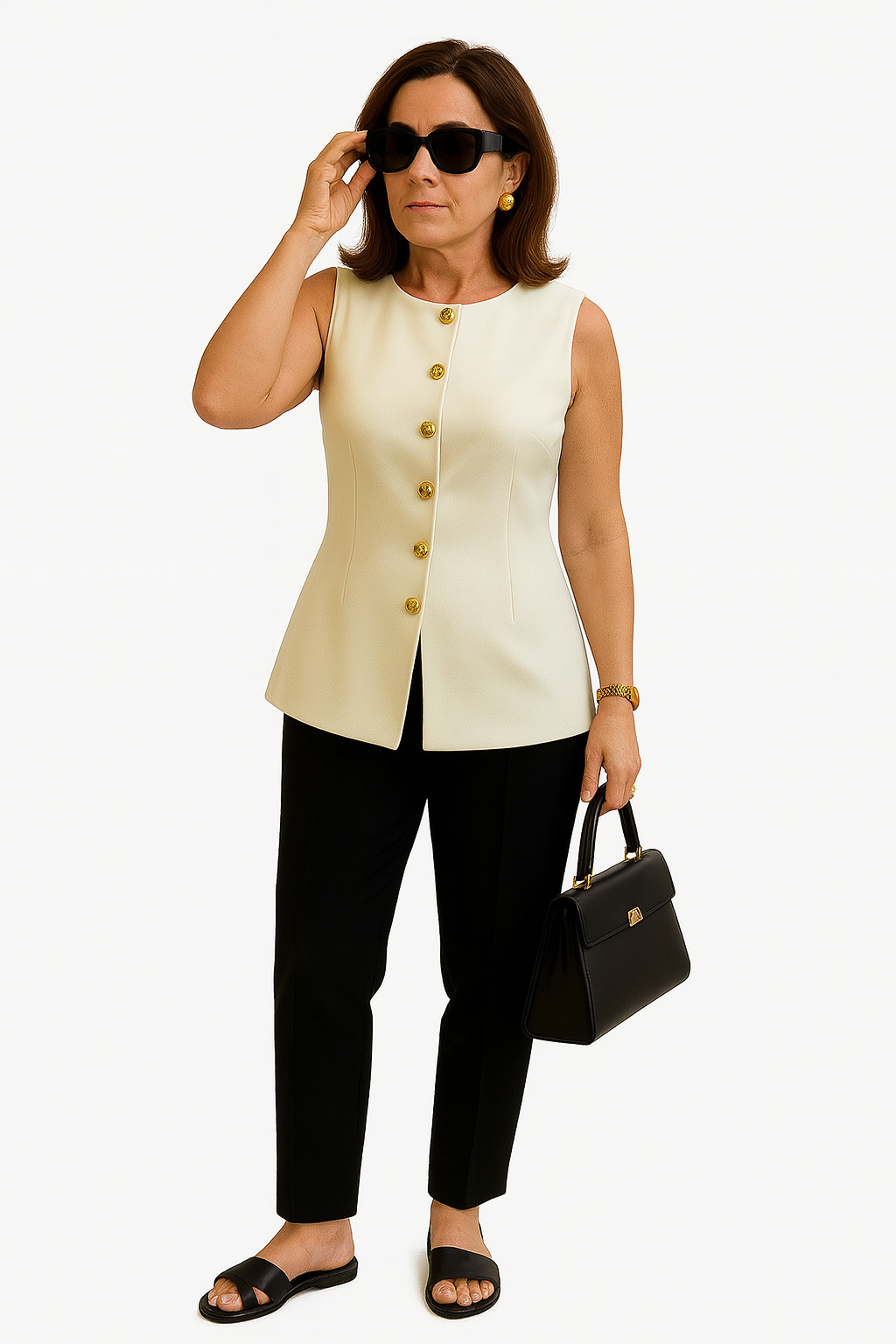 Claritta – Tailored Buttoned Vest