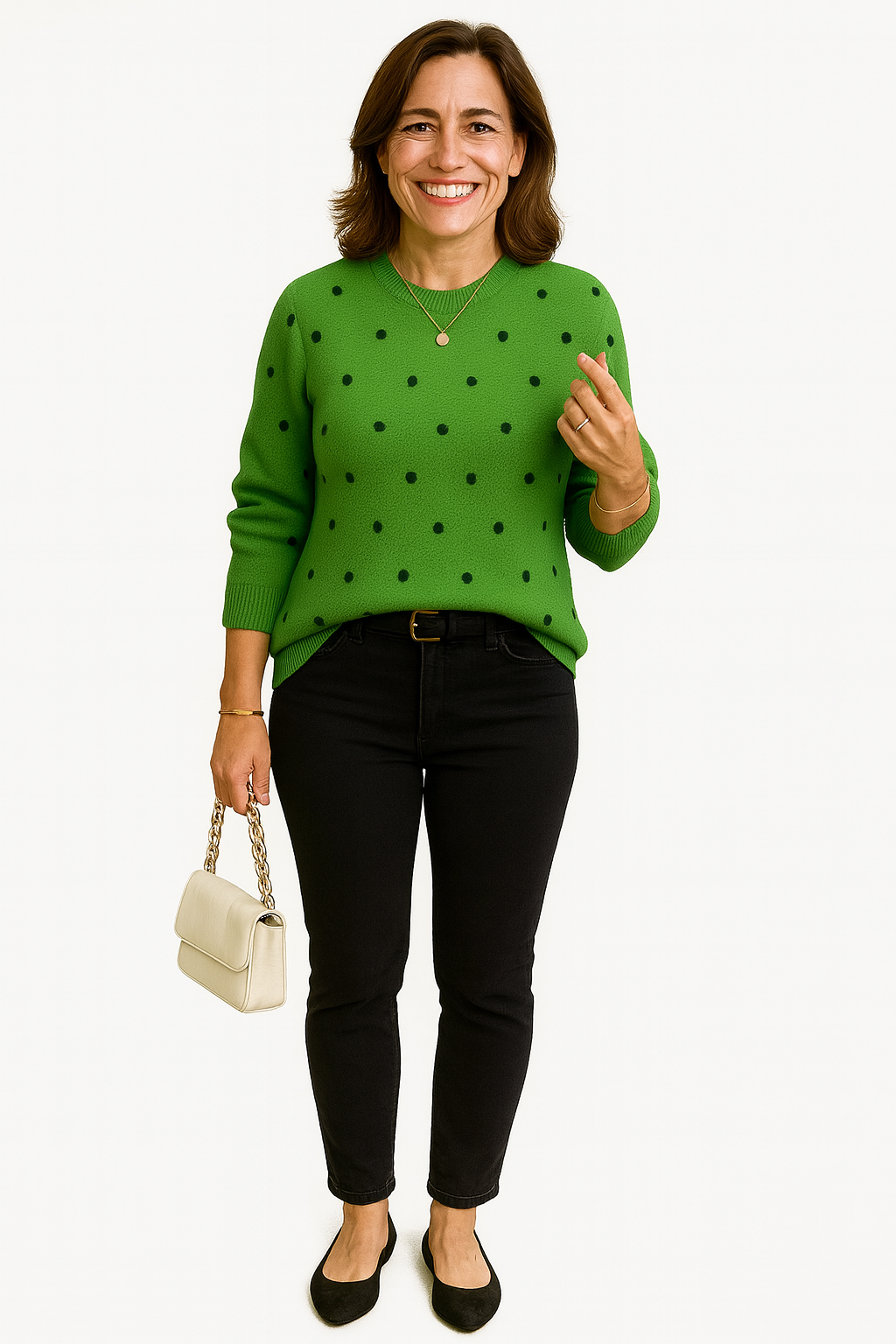 Nikka – Playful Textured Sweater