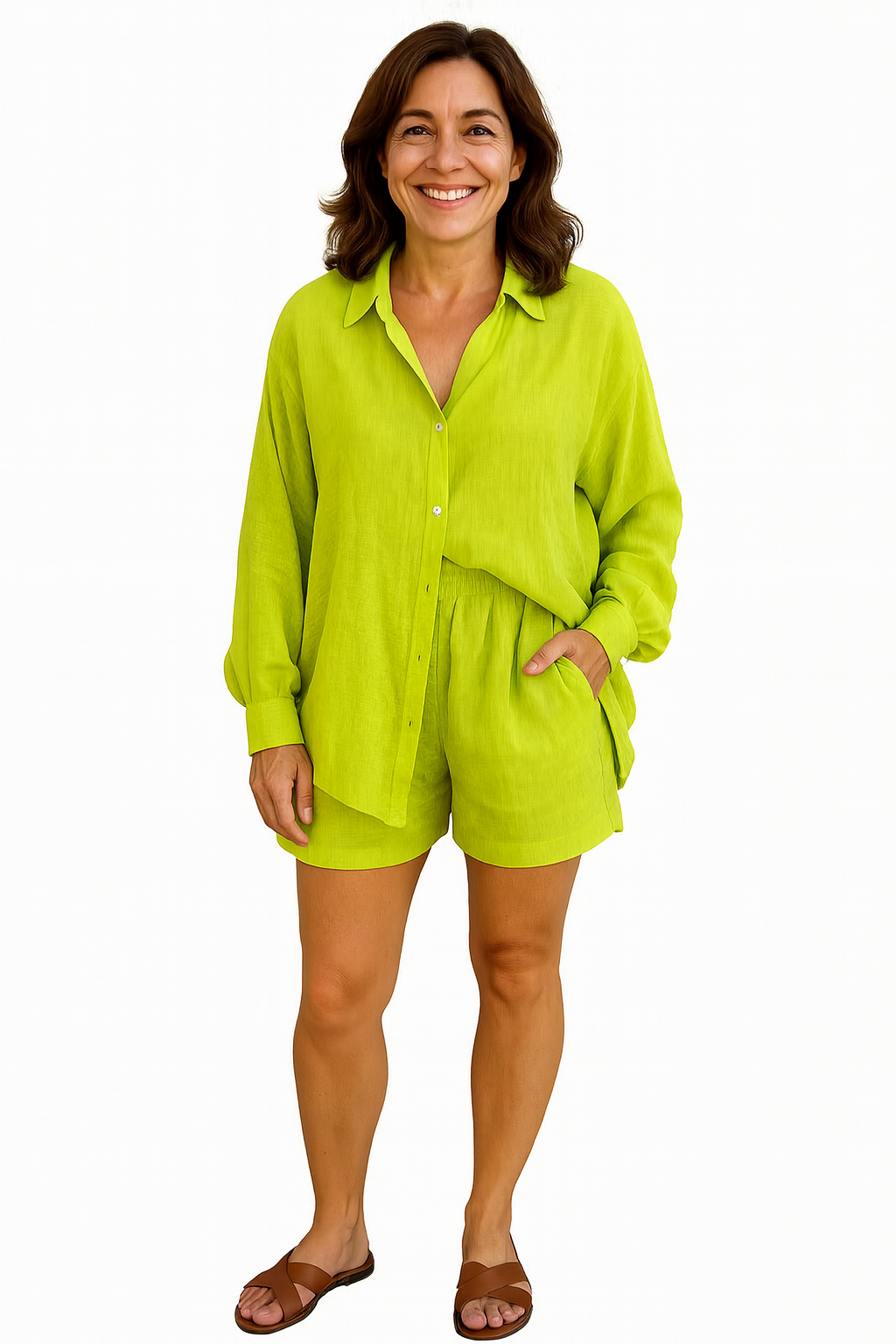 Vanissa | Two-Piece Button Shirt Set