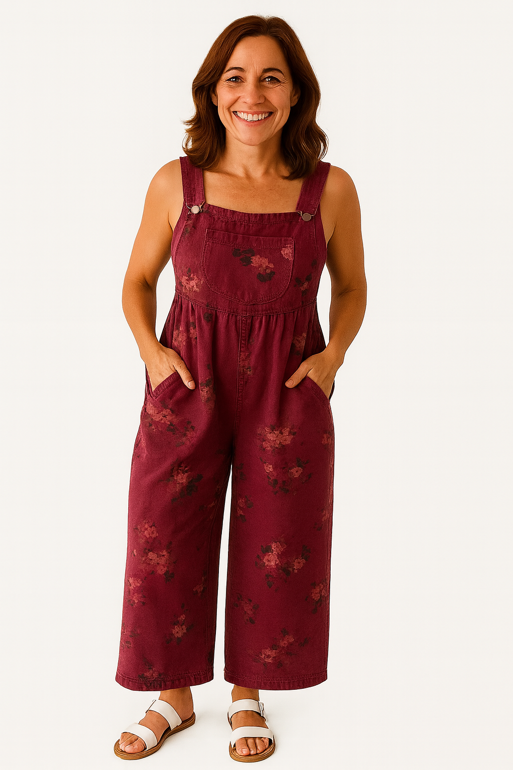 Carley | Casual Overall with Printed Pocket