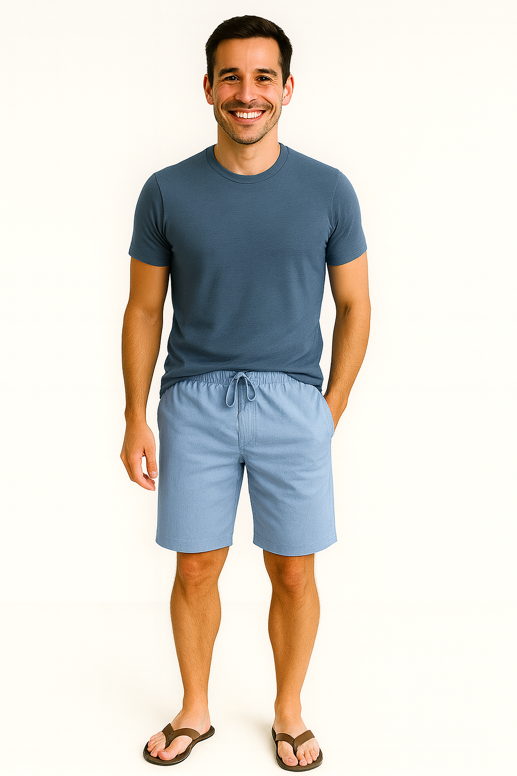Liam | Lightweight Linen Summer Shorts