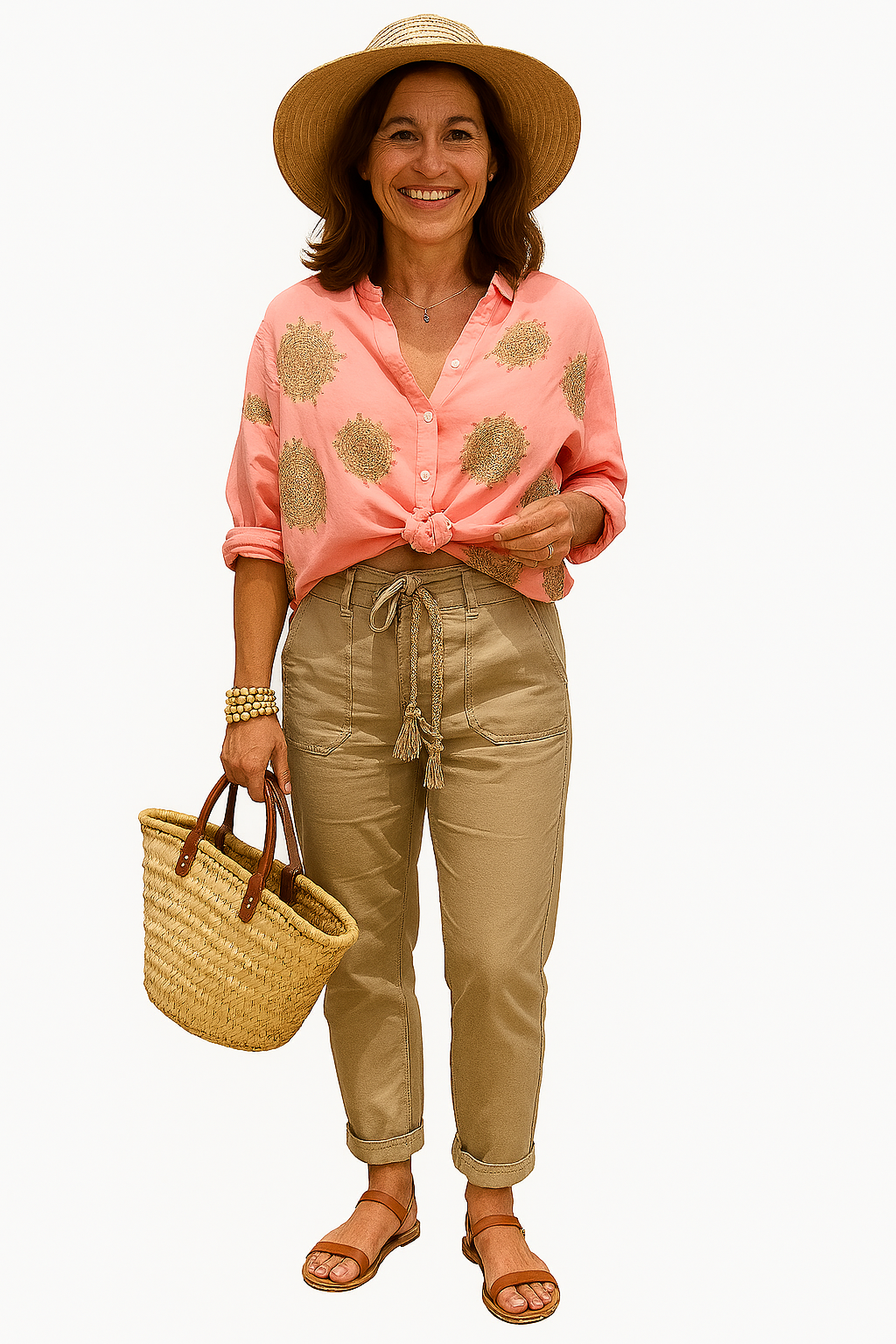 Glaiza – Embroidered Button-Up Shirt