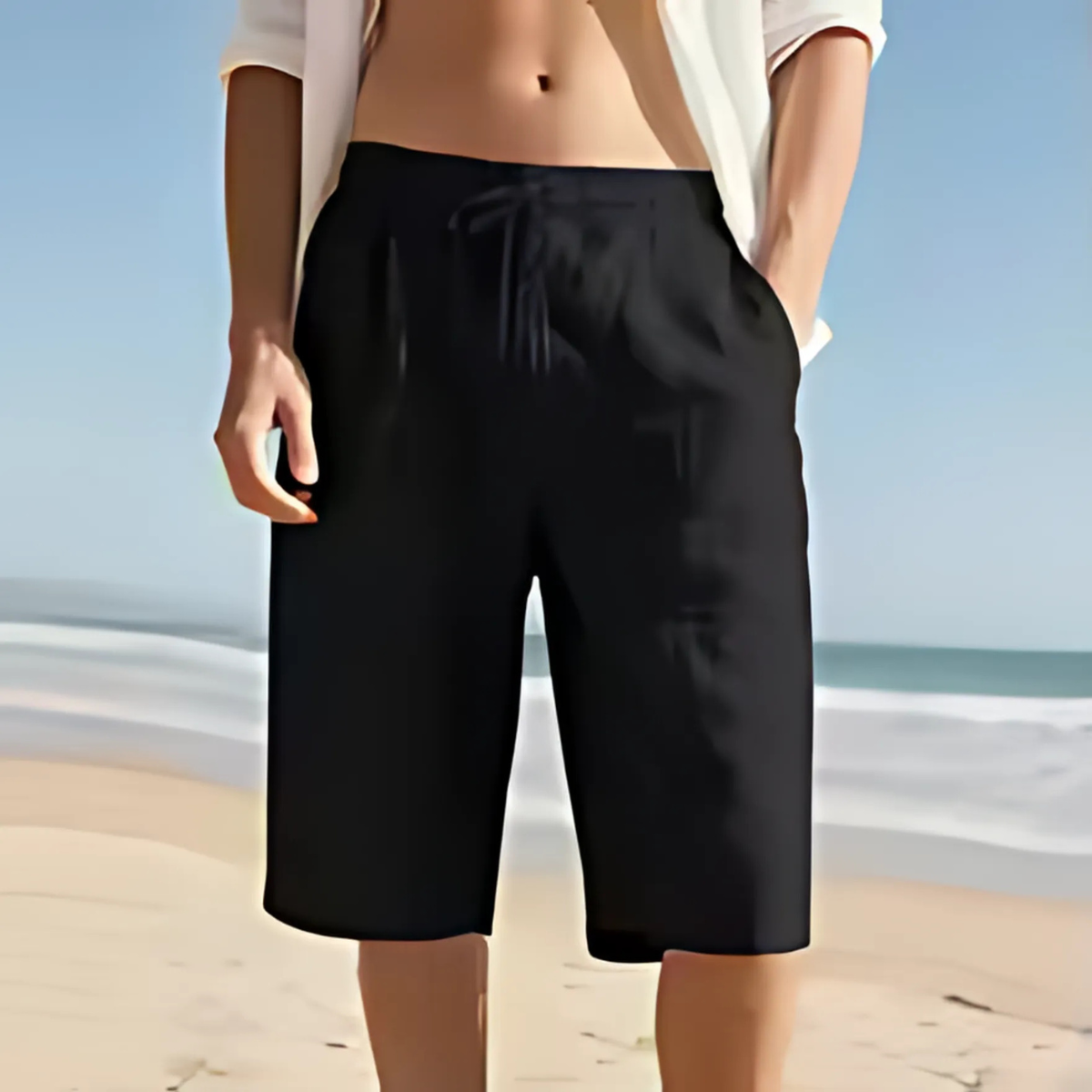 Liam – Lightweight Linen Summer Shorts