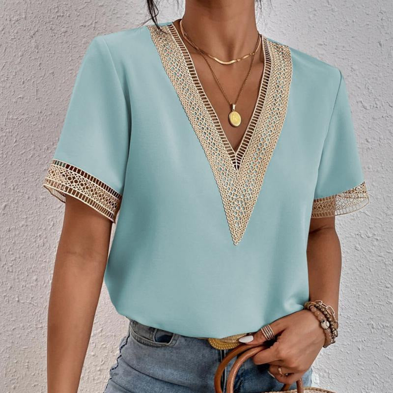 Emily – Crochet Detail Blouse