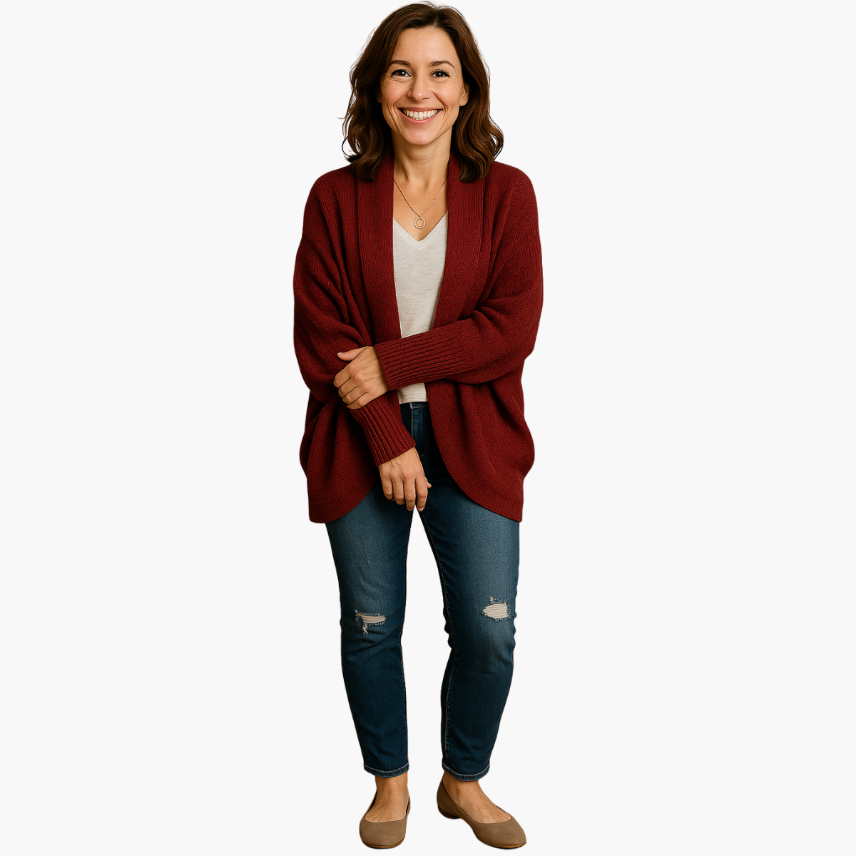 Savannah – Knitted Bat Sleeve Cardigan