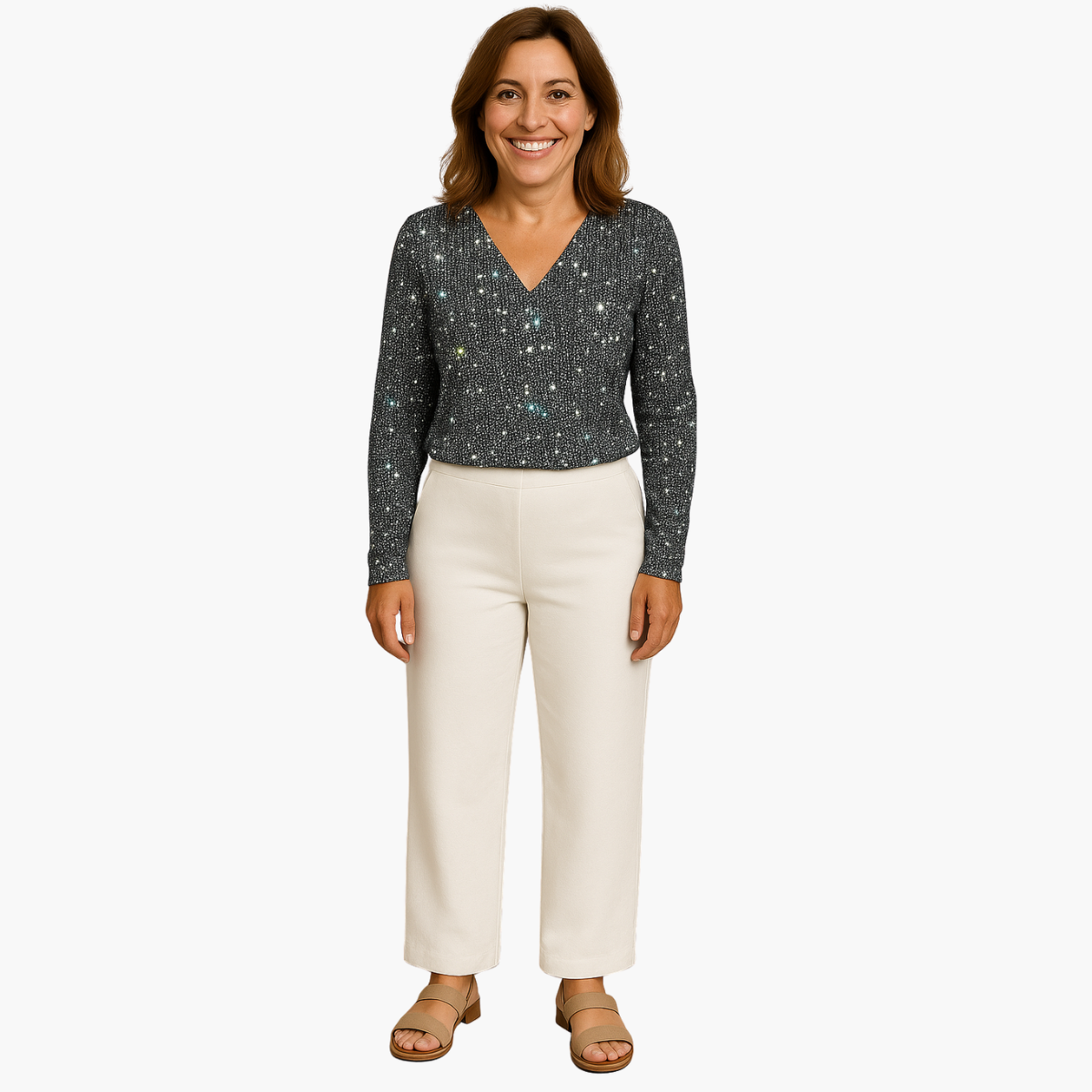 Cynthia – Sparkling Diamond Blouse