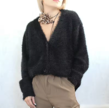 Axella – Vintage Knitted Button Cardigan