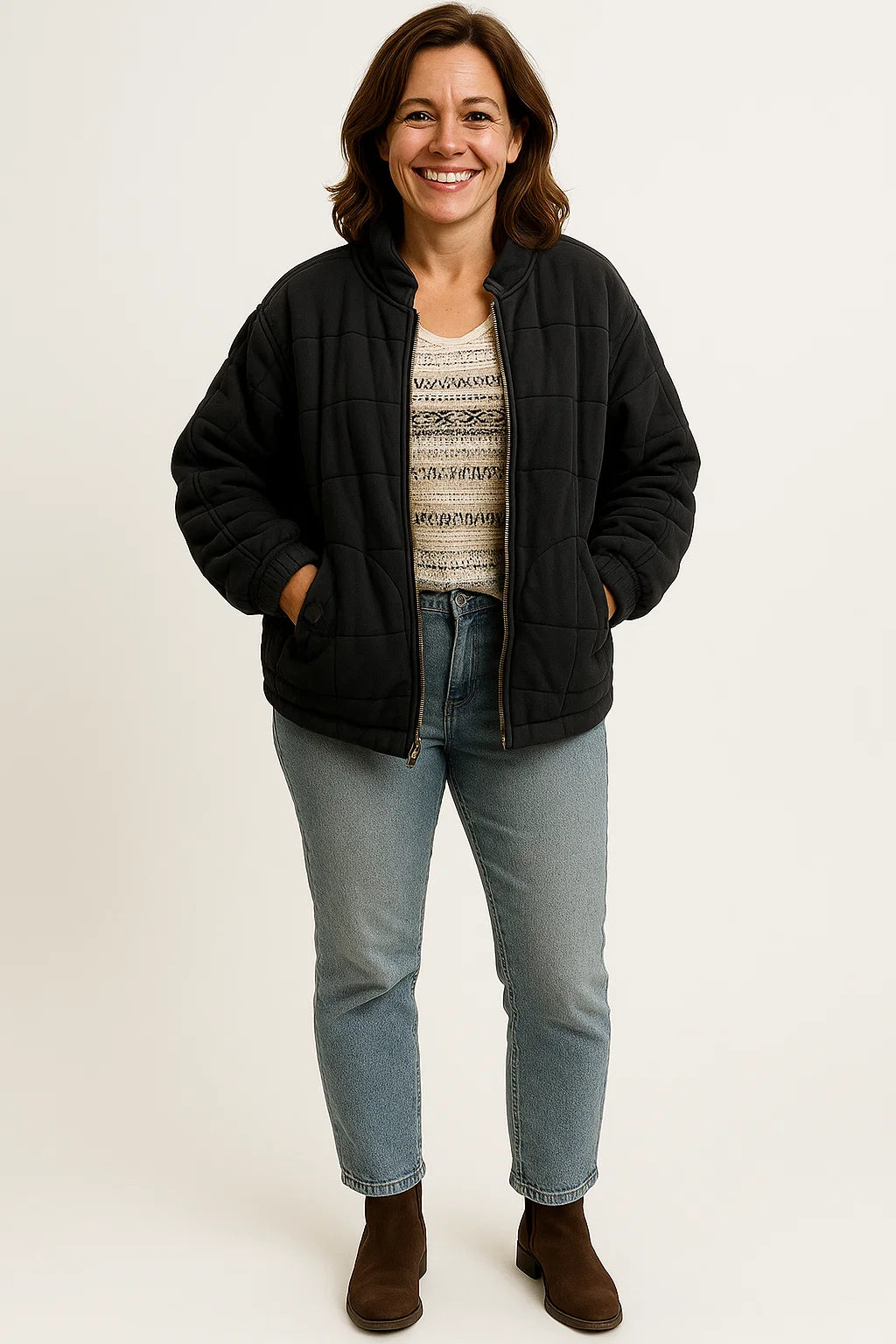 Jiliana | Quilted Jacket with Elegant Finish