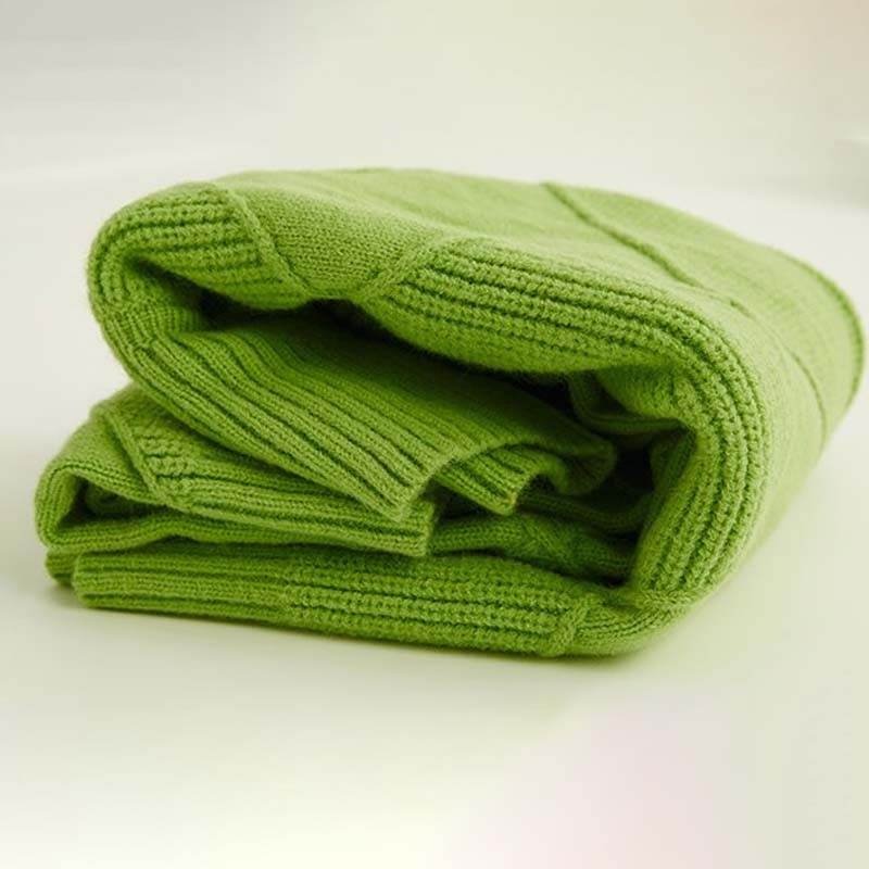 Jennifer – Geometric Turtleneck Sweater