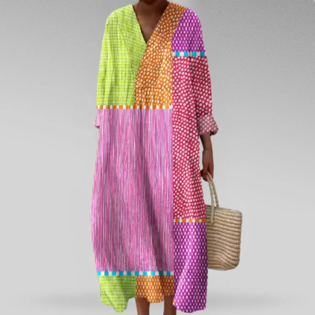 Bela – Printed Flowing Maxi Dress