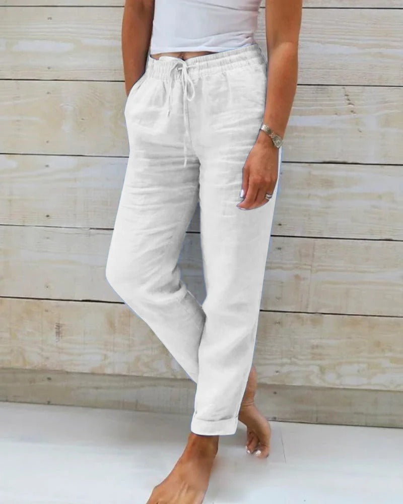 Nina – Relaxed Drawstring Trousers