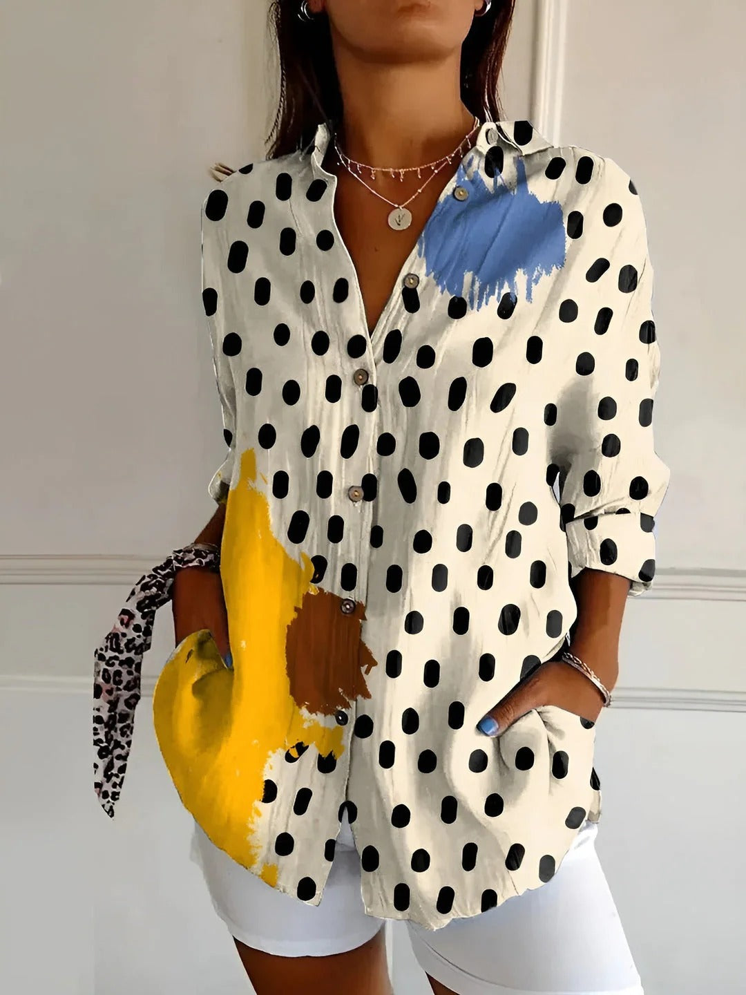 Willa | Flowy Floral Button-Up Blouse