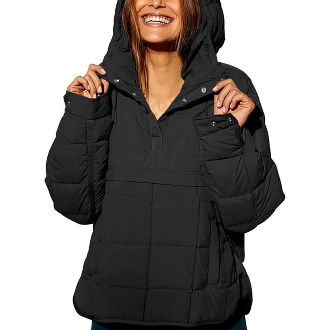 Fernna – Oversized Hooded Pullover Jacket
