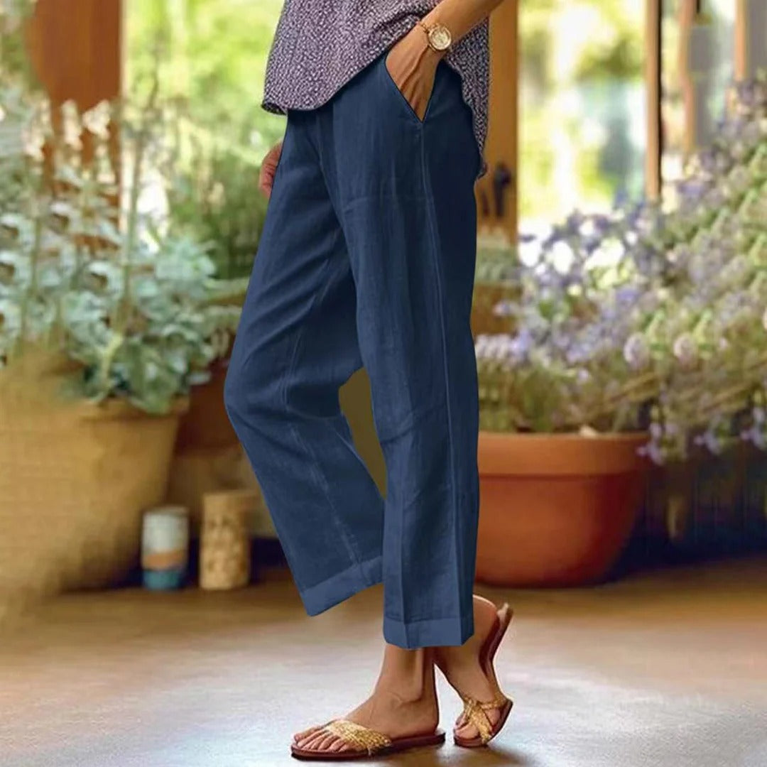 Roscill | Relaxed Straight-Leg Trousers