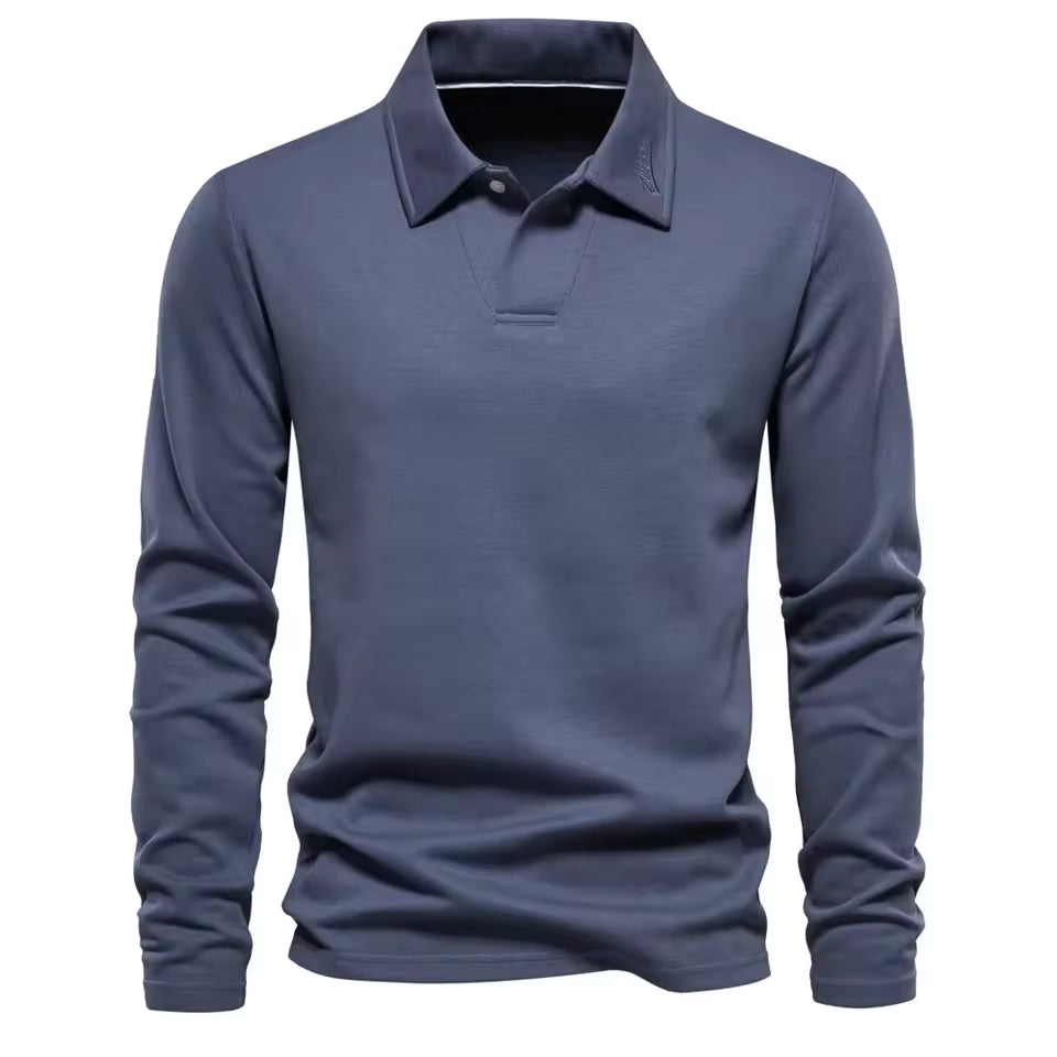 Jaminn – Long Sleeve Polo Shirt for Men