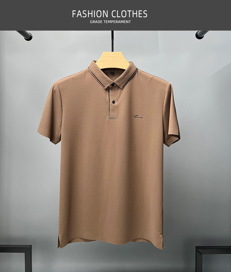 Dinnes | Ice Silk Polo Shirt