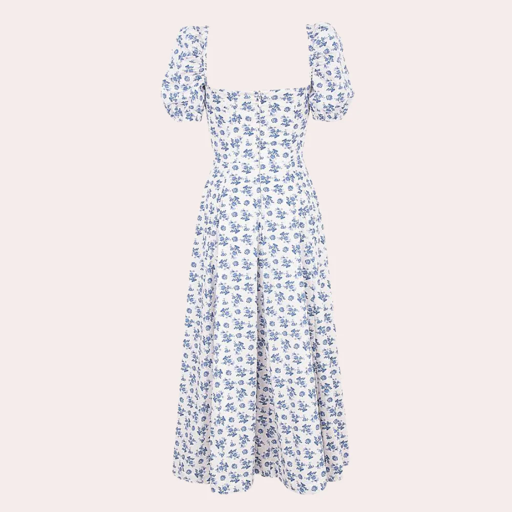 Sylvie – Floral Dress with Slit