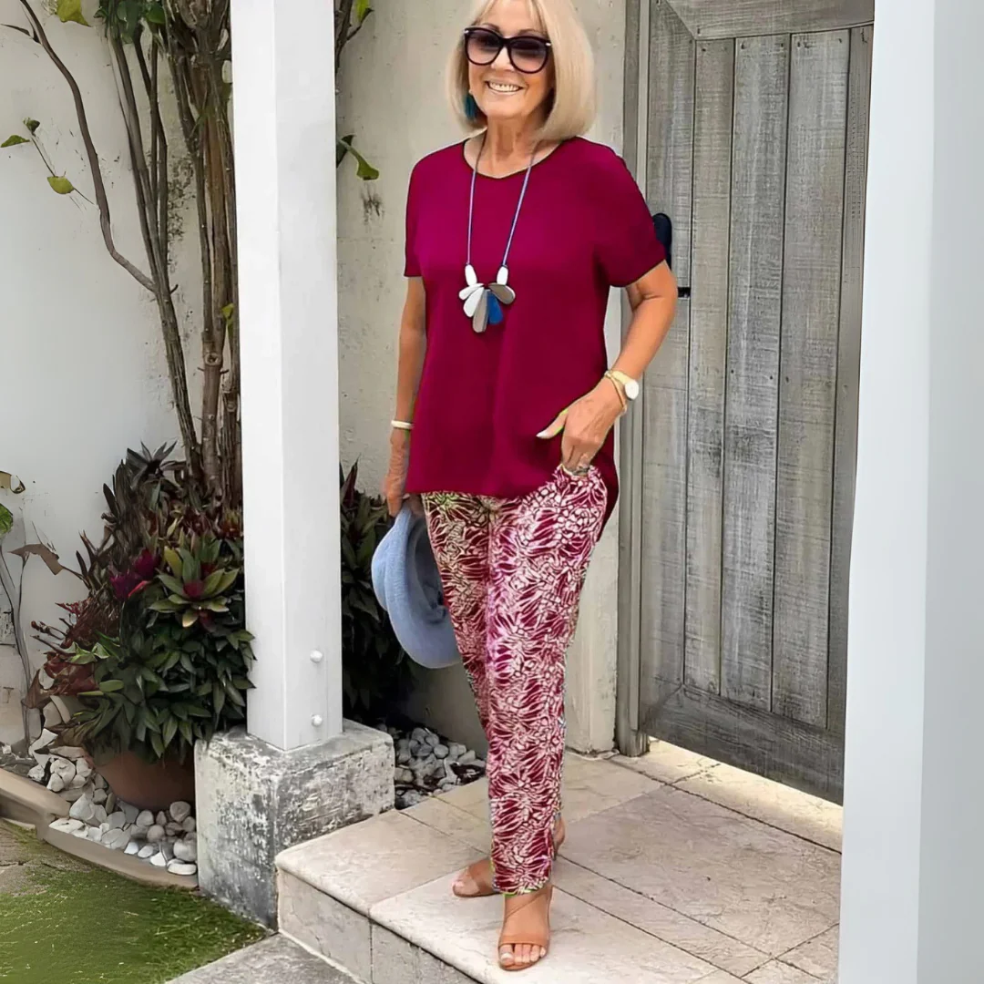 Moira | Elegant Wrinkle-Free Two-Piece Set