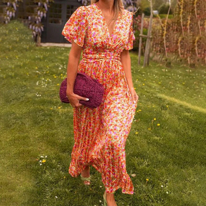 Brianna – Elegant V-Neck Dress