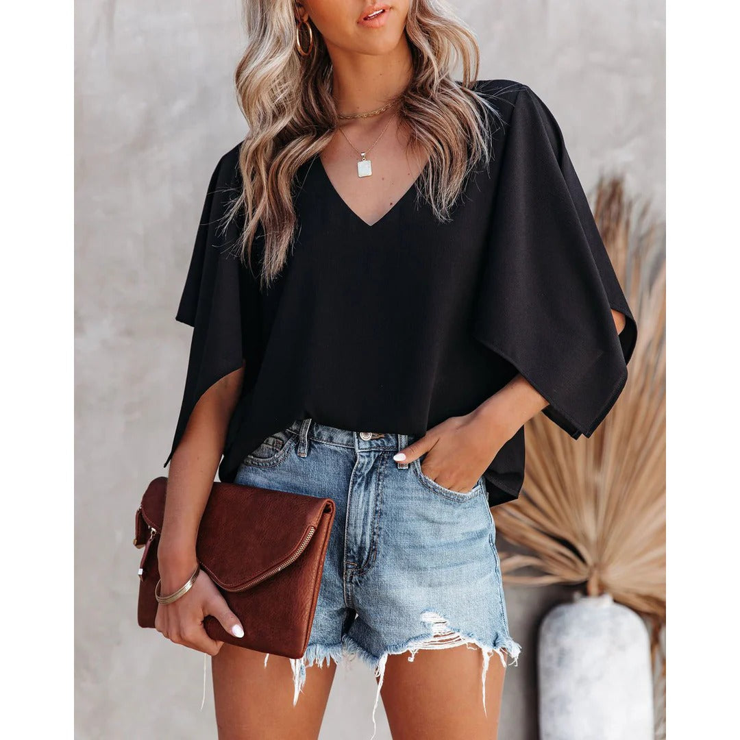 Michelle – Relaxed Batwing Top