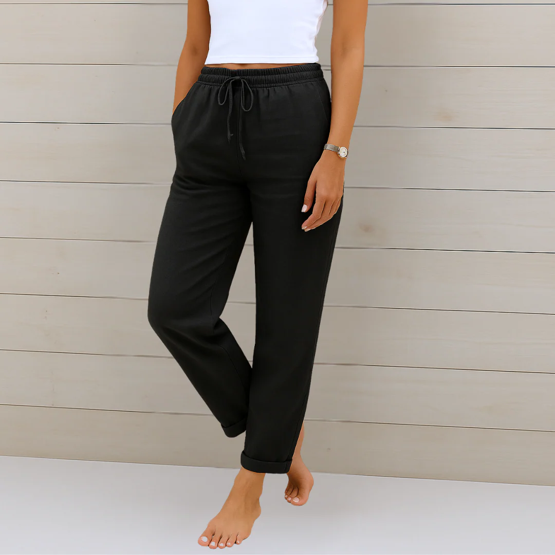 Nicolette – Breathable Linen Stretch Pants