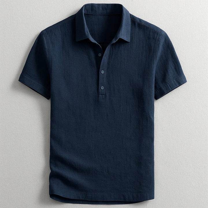 Declan – Fashionable Linen Polo Shirt
