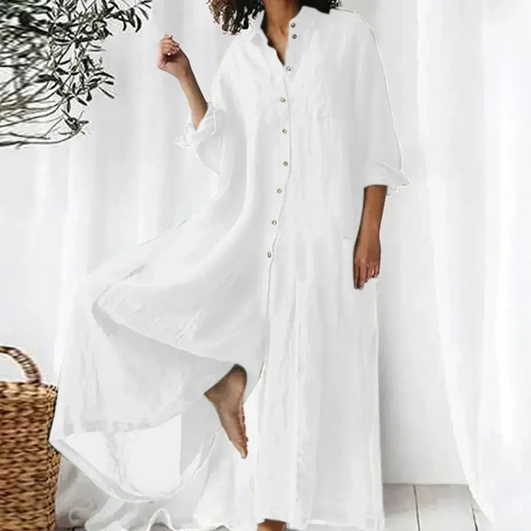 Frecia | Oversized Button-Down Jumpsuit