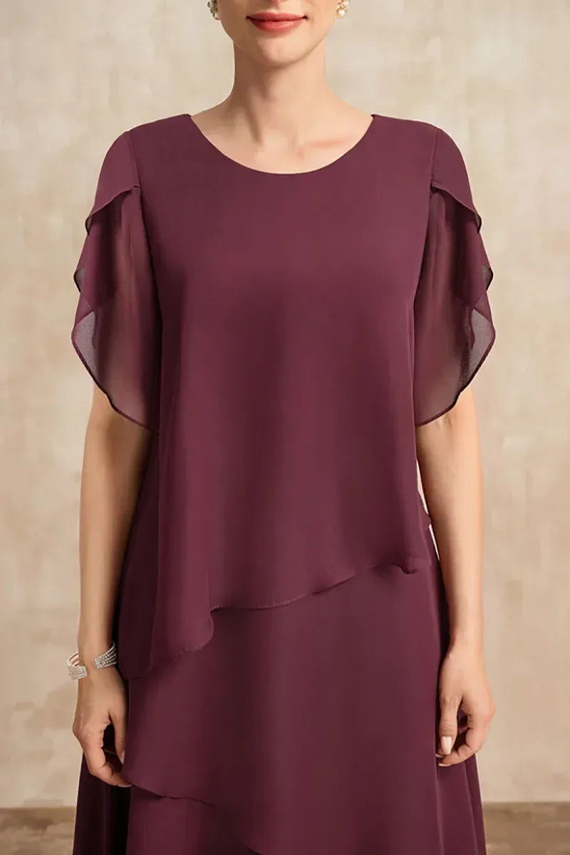 Isabelle – Layered Midi Occasion Dress