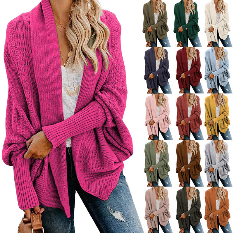 Savannah – Knitted Bat Sleeve Cardigan
