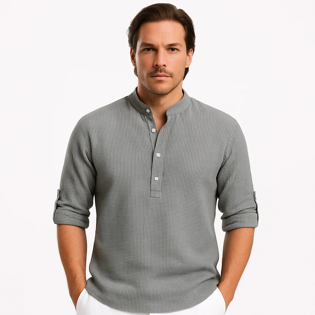 Reynald – Breathable Long-Sleeve Polo