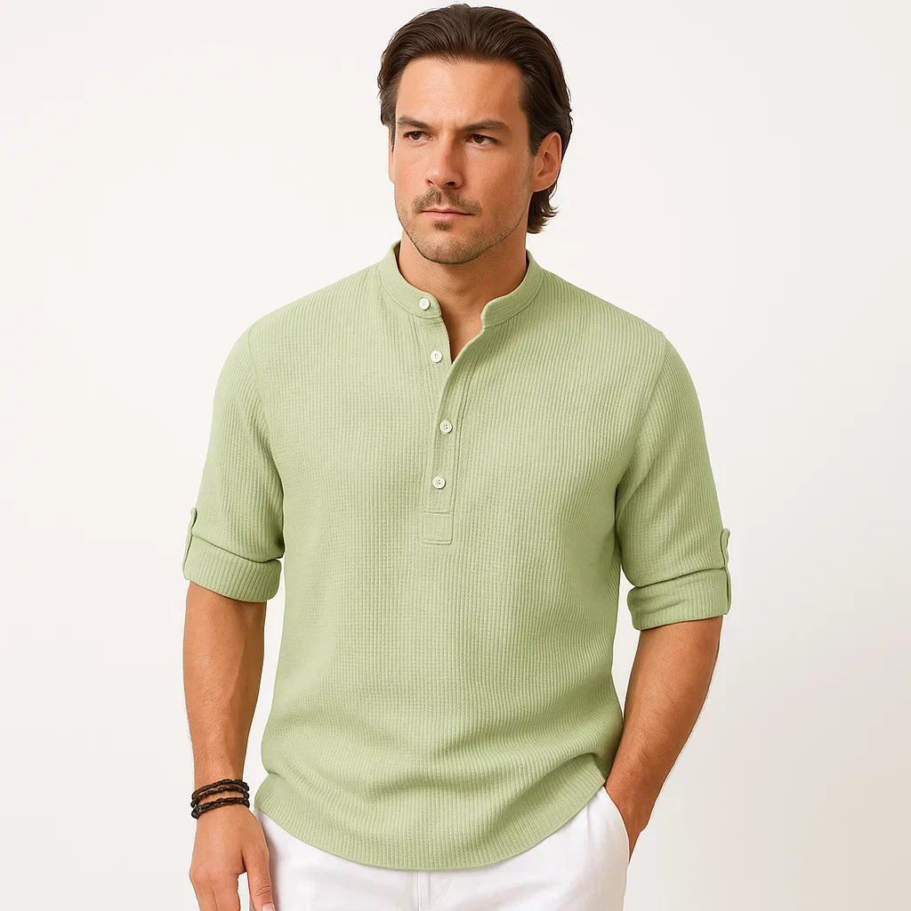 Reynald – Breathable Long-Sleeve Polo