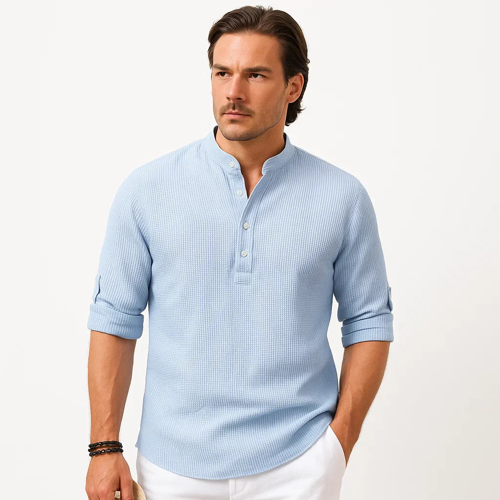 Reynald – Breathable Long-Sleeve Polo