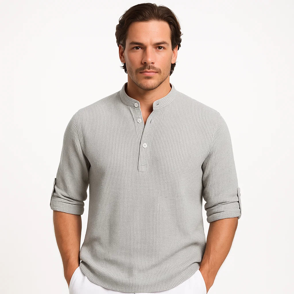 Reynald – Breathable Long-Sleeve Polo