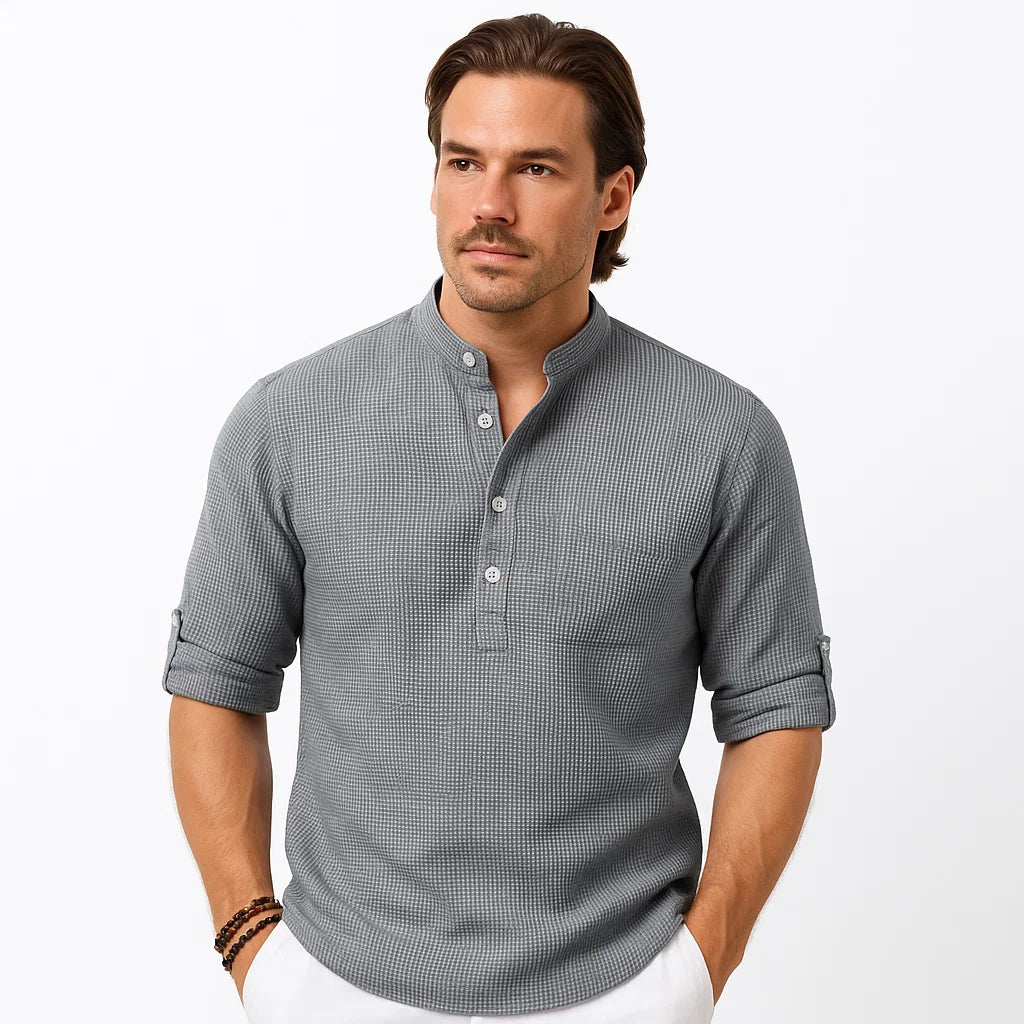 Reynald – Breathable Long-Sleeve Polo
