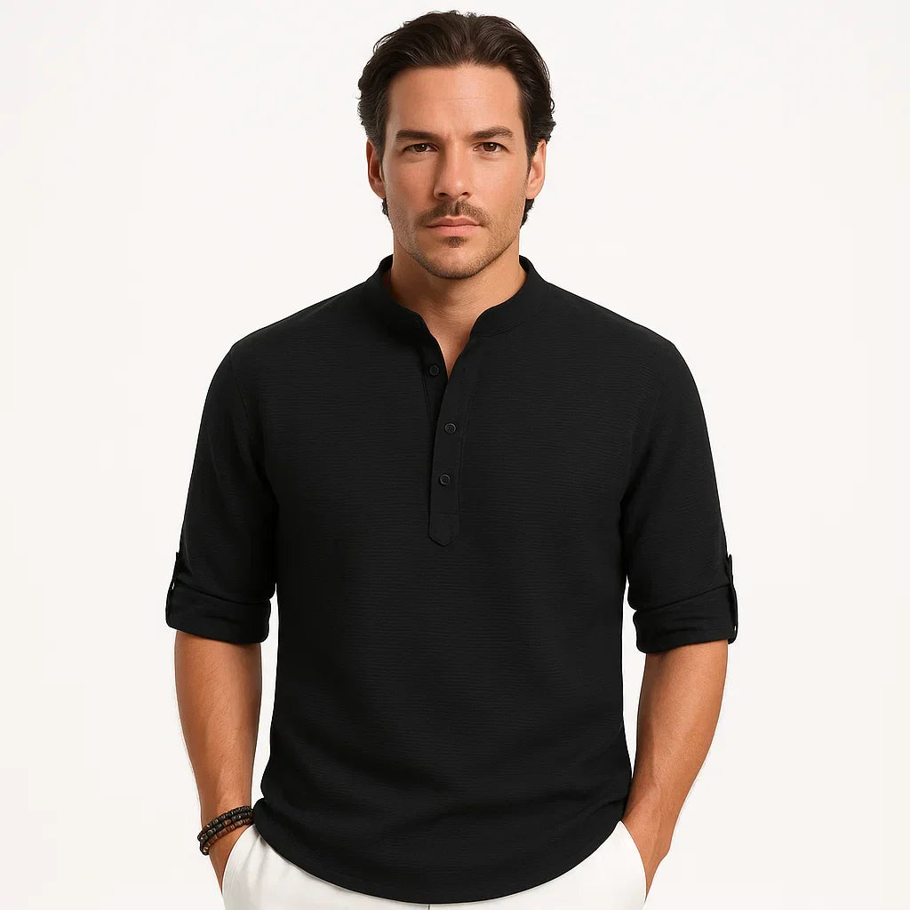 Reynald – Breathable Long-Sleeve Polo