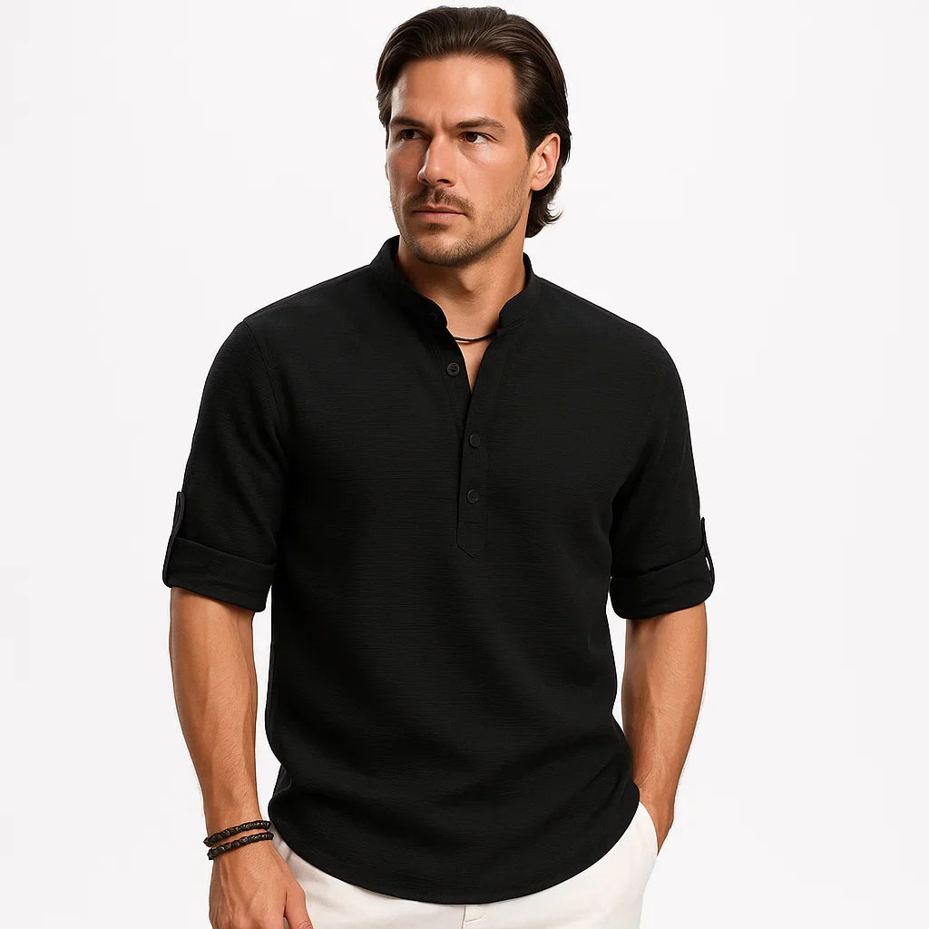 Reynald – Breathable Long-Sleeve Polo