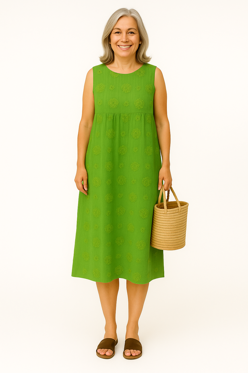 Yashi | Floral Linen Summer Dress