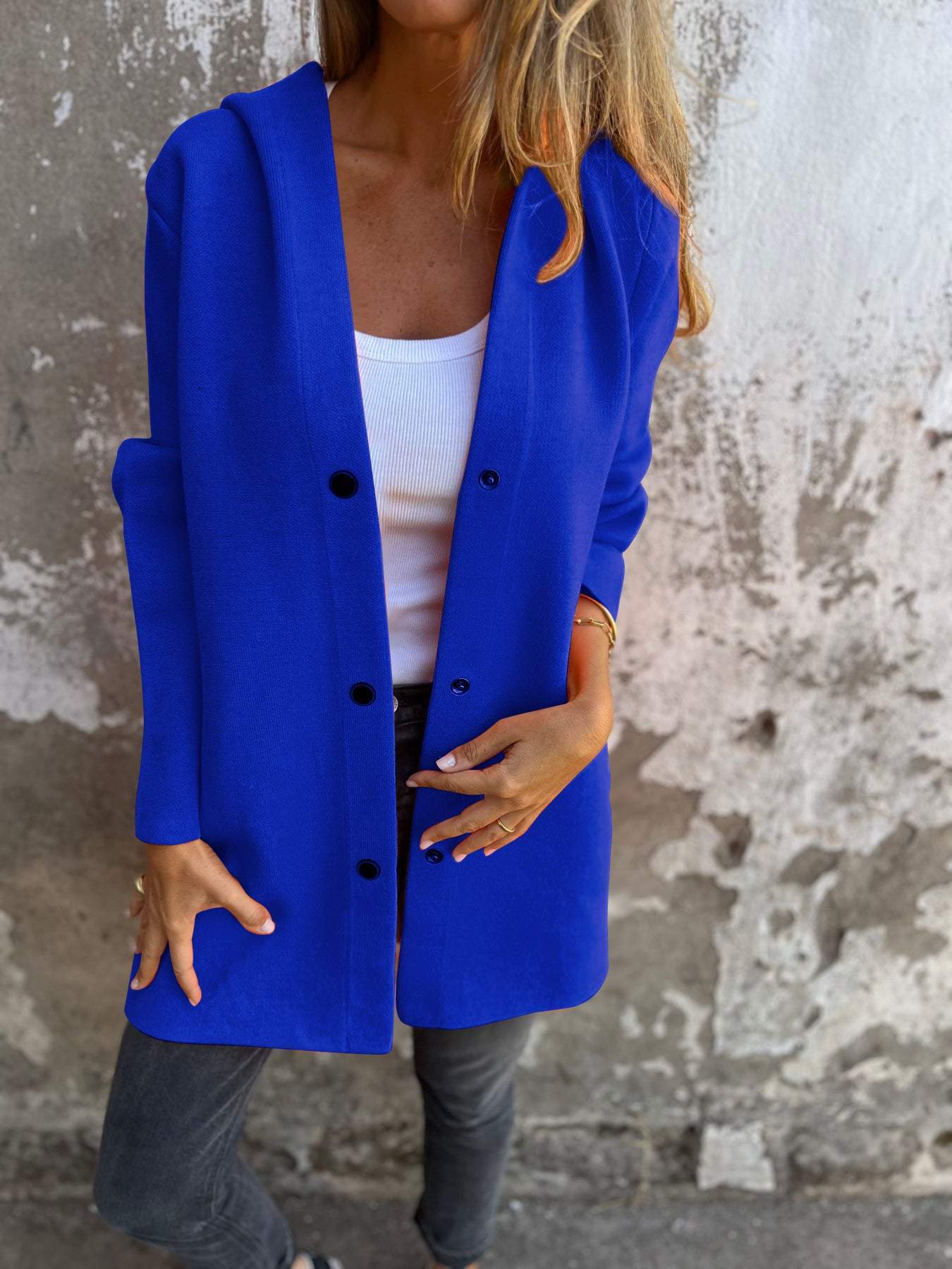 Carmela – Hooded Button Cardigan
