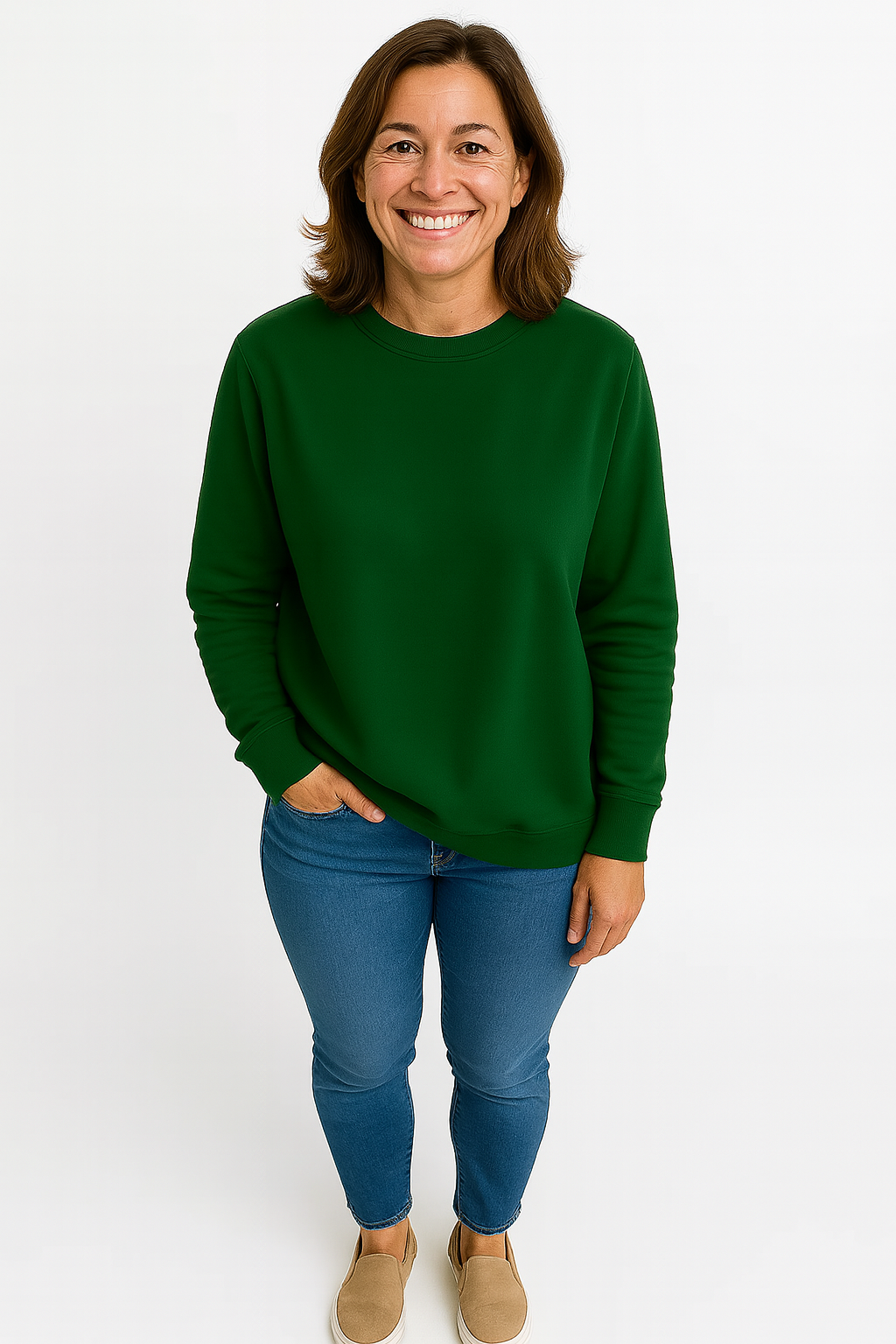 Renyze – Solid Color Long Sleeve Top
