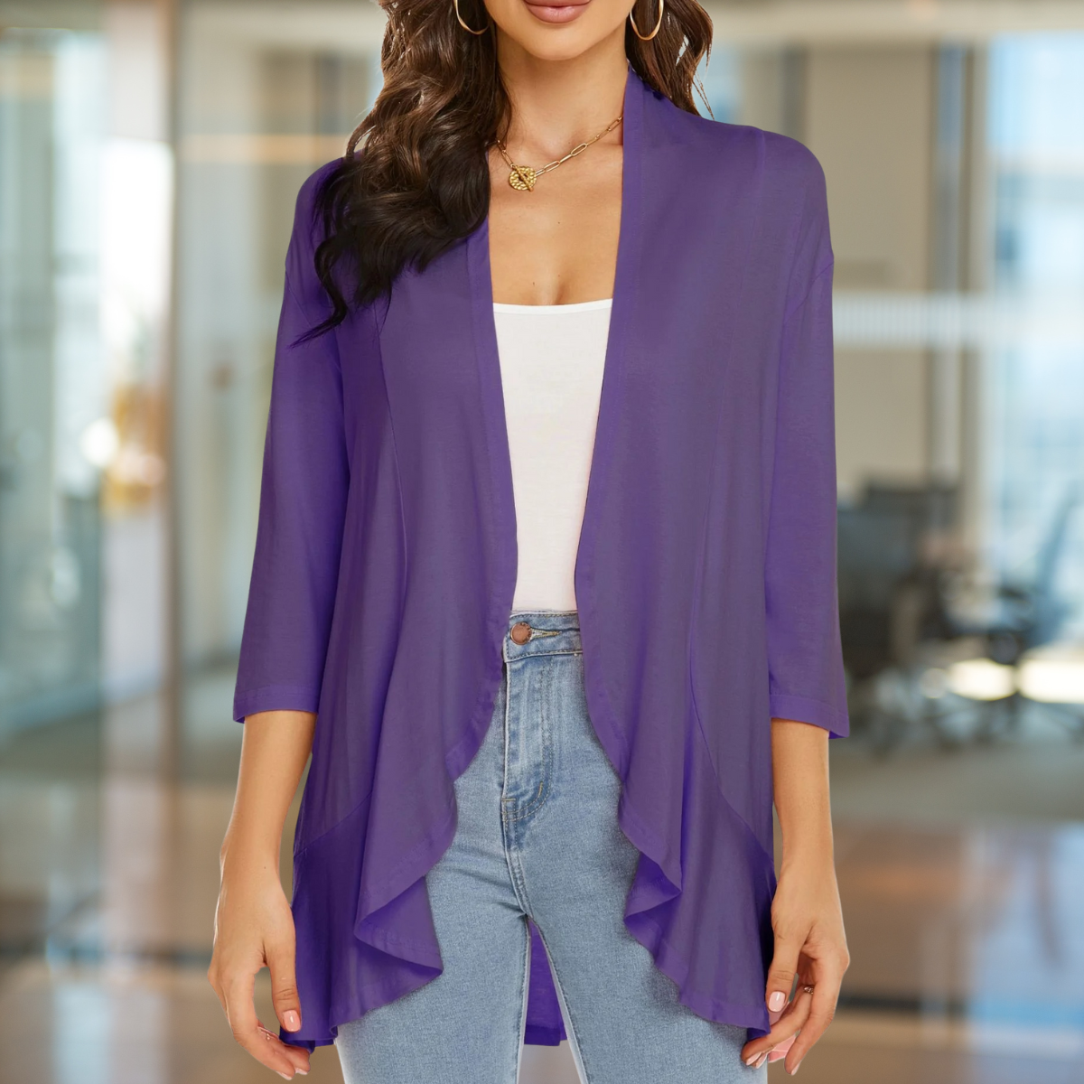 Clayza – Lightweight Open Cardigan