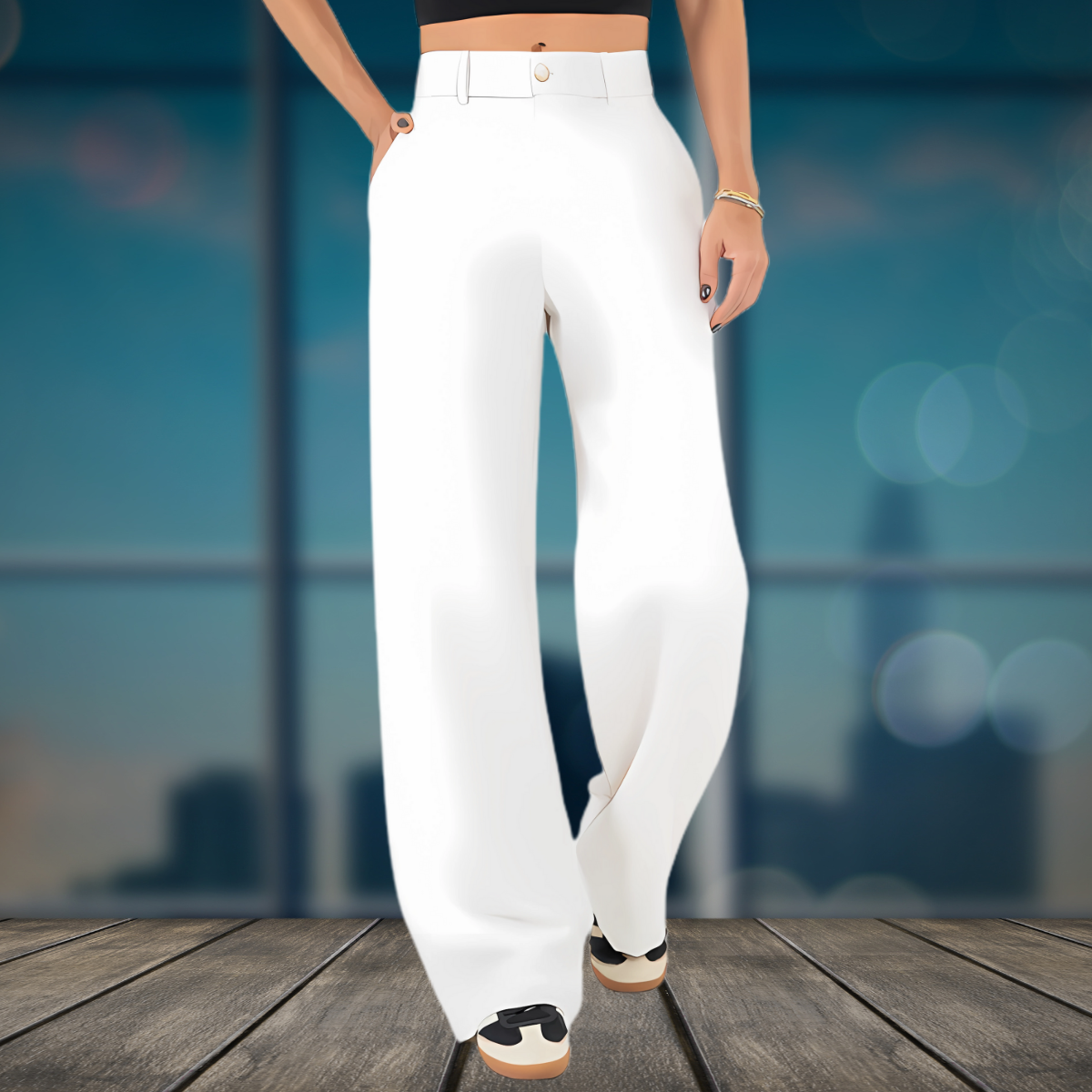 Annaliza – Straight Leg Linen Pants