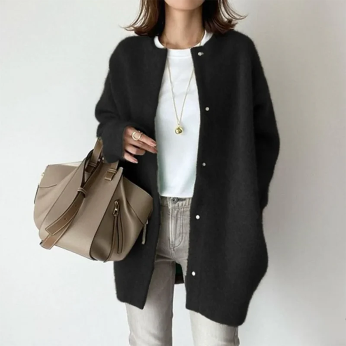 Marianne – Soft Woolen Loose Coat