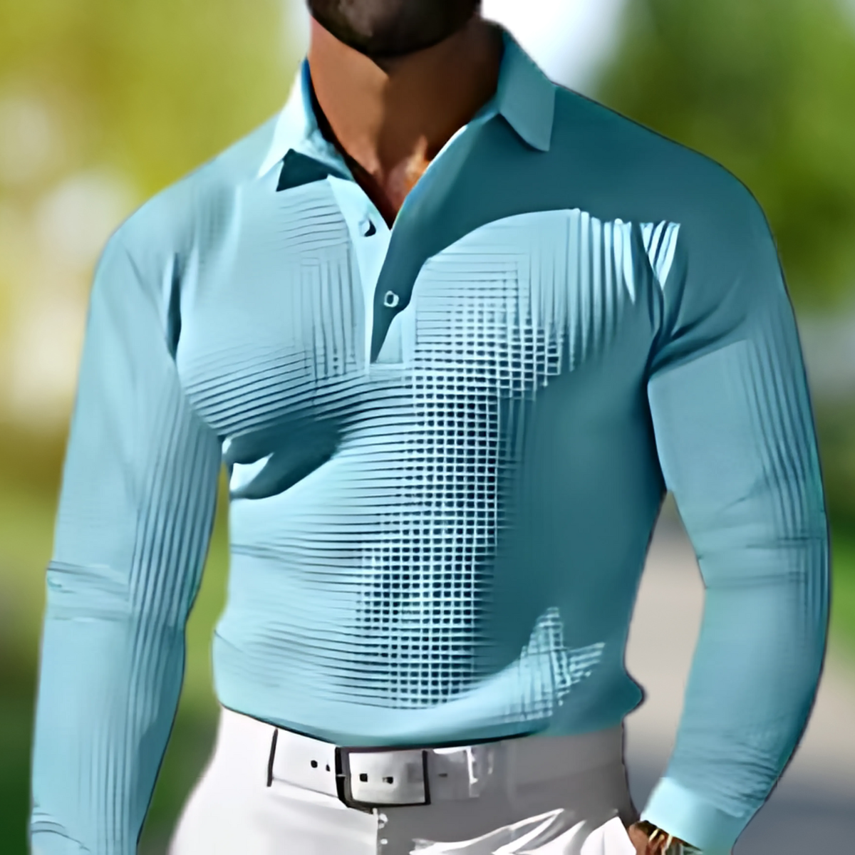 Gavin – Long Sleeve Business Polo