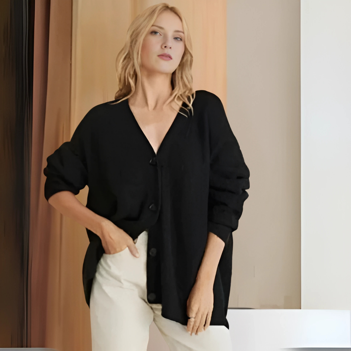 Selkish – Soft Knitted Cardigan Sweater